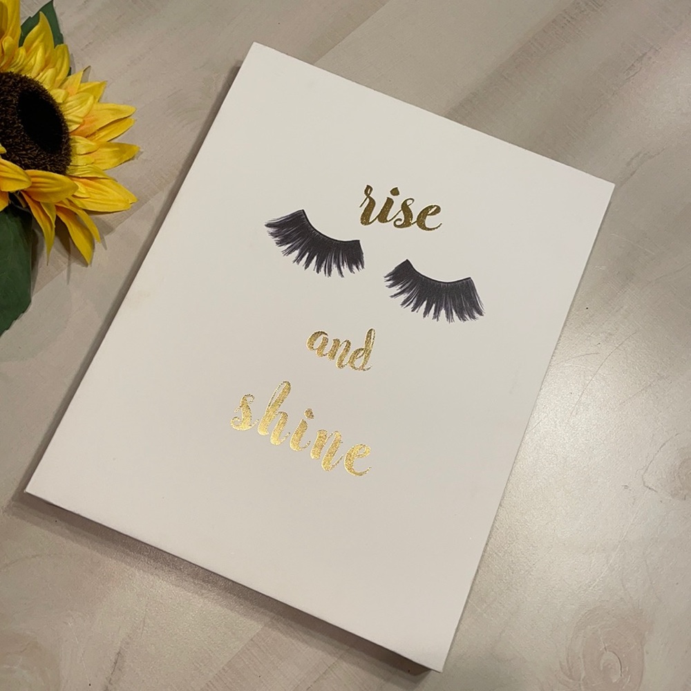 Rise and Shine Eyelash canvas